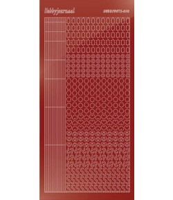 STICKERS MOTIFS ROUGE STDM104