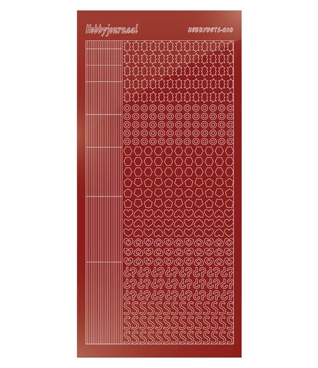 STICKERS MOTIFS ROUGE STDM104