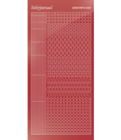 STICKERS MOTIFS ROUGE STDM09H