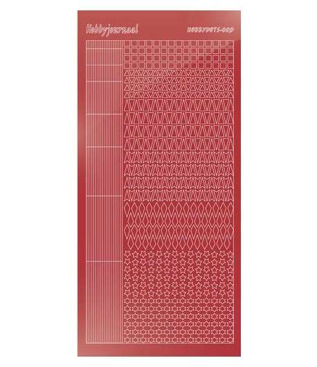 STICKERS MOTIFS ROUGE STDM09H