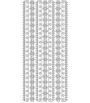 STICKERS BORDURE ETOILEE ARGENT