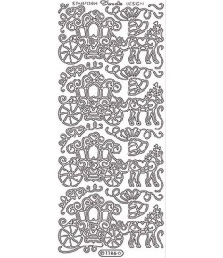 STICKERS CARROSSE ARGENT