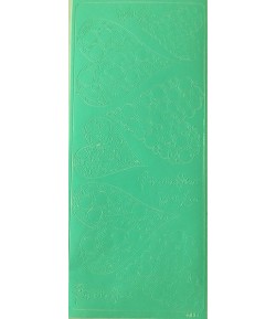 STICKERS COEURS VERT MENTHE