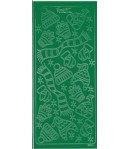 STICKERS ECHARPE ET BONNET VERT 501128
