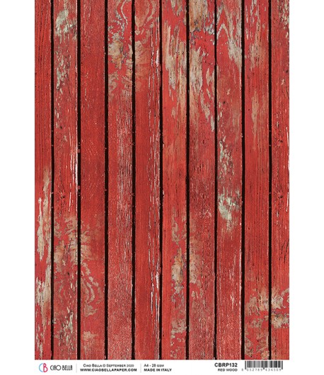 PAPIER DE RIZ RED WOOD 21 X 29.7CM CBRP132