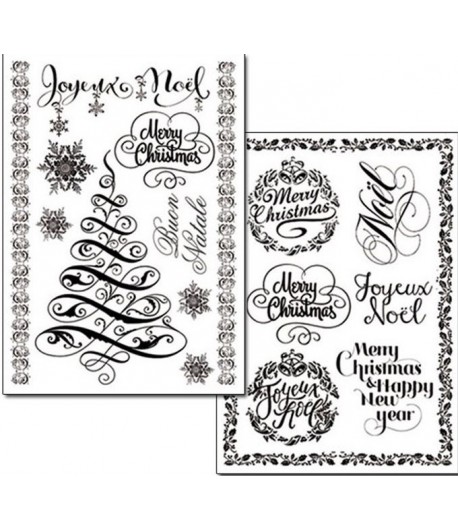 2 PAPIERS TRANSFERT NOEL DFTR049