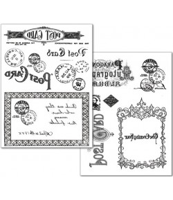 2 PAPIERS TRANSFERT CARTES POSTALES DFTR028