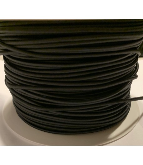 CORDON ELASTIQUE NOIR 3MM - 1M