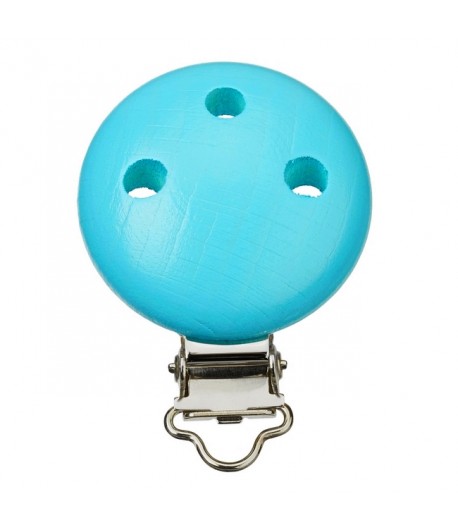 ATTACHE TETINE BOIS - TURQUOISE