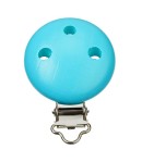 ATTACHE TETINE BOIS - TURQUOISE