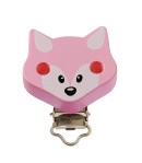 ATTACHE TETINE BOIS RENARD - ROSE