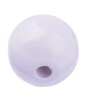 25 PERLES EN BOIS 12 MM - BLANC