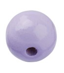 25 PERLES EN BOIS 12 MM - MAUVE