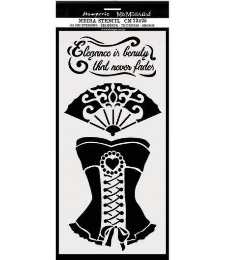 POCHOIR CORSET 12 X 25 CM - KSTDL39