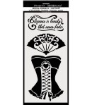 POCHOIR CORSET 12 X 25 CM - KSTDL39