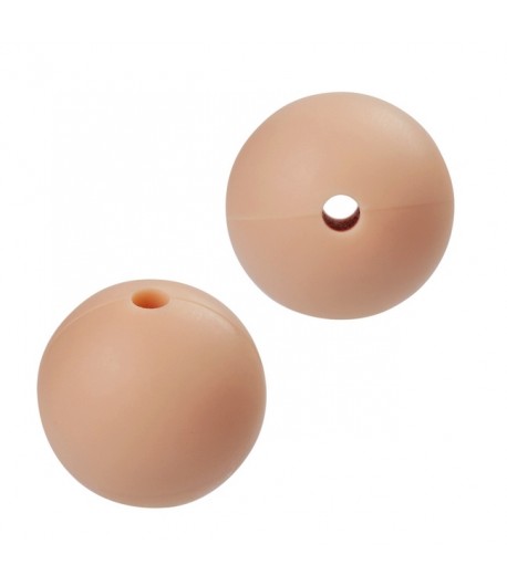 4 PERLES EN SILICONE 15 MM - PECHE