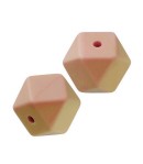 3 PERLES HEXAGONALE  EN SILICONE 14 MM - PECHE