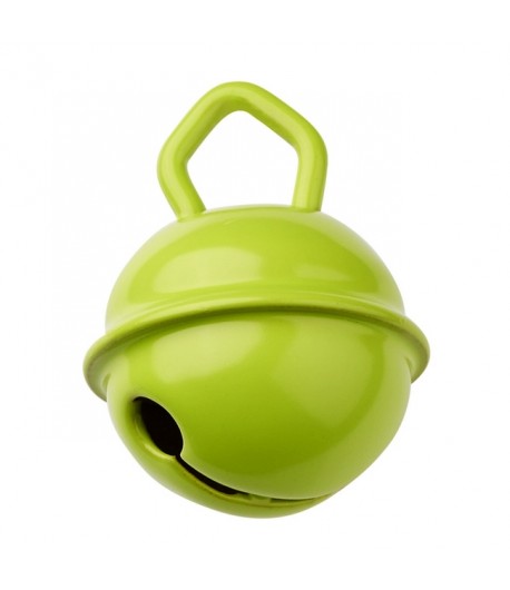 4 GRELOTS EN METAL 15 MM - VERT POMME