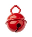 4 GRELOTS EN METAL 15 MM - ROUGE