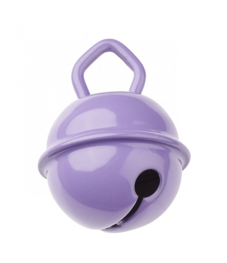 4 GRELOTS EN METAL 15 MM - VIOLET