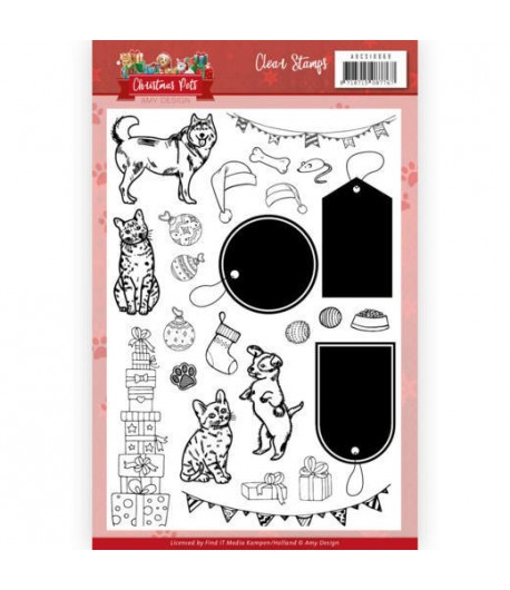TAMPONS CLEAR CHRISTMAS PETS ADCS10069