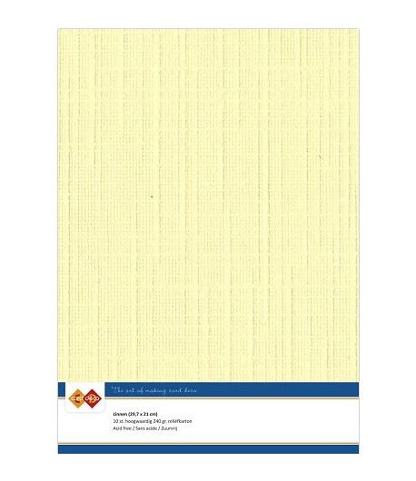 10 FEUILLES A4 21 X 29.7 CM - 240GR - JAUNE PALE