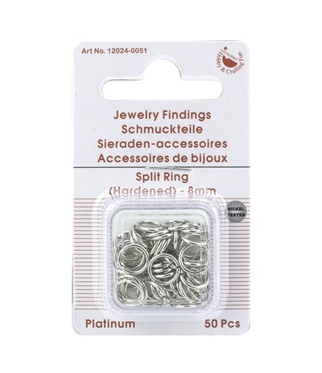 ANNEAUX ARGENT 8MM X 50