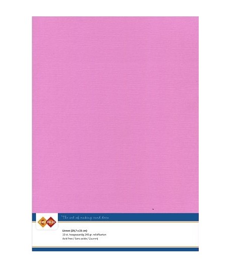 10 FEUILLES A4 21 X 29.7 CM - 240GR - FUSCHIA