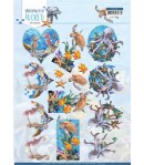FEUILLE 3D SEA ANIMALS - CD11497