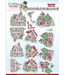 FEUILLE 3D CHRISTMAS VILLAGE - CD11540