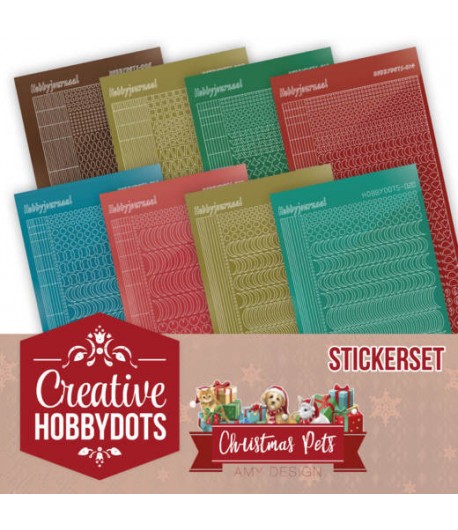 LOT 8 STICKERS DOT AND DO CHRISTMAS PETS