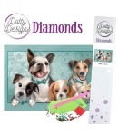 KIT DIAMOND PAINTING PETITS CHIENS 29.7X42CM