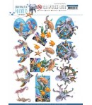FEUILLE 3D UNDERWATER WORLD - SB10455