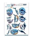FEUILLE 3D UNDERWATER WORLD - SB10457