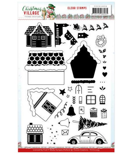 TAMPONS TRANSPARENTS CHRISTMAS VILLAGE