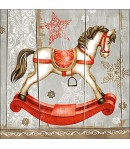 SERVIETTE CHEVAL A BASCULE