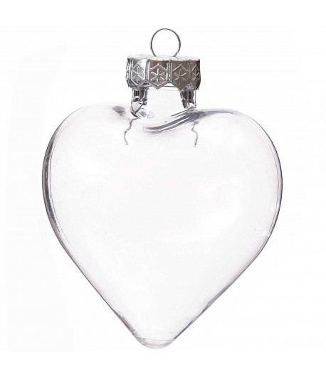 BOULE FORME COEUR EN PLASTIQUE 9X10X5.5 CM