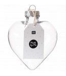 BOULE FORME COEUR EN PLASTIQUE 9X10X5.5 CM