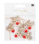 SUJETS RENNES EN BOIS OR A SUSPENDRE X6