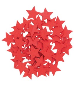 ETOILES EN BOIS ROUGES X48