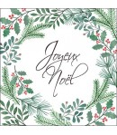 SERVIETTE GUIRLANDE JOYEUX NOEL