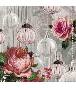 SERVIETTE GUIRLANDE JOYEUX NOEL