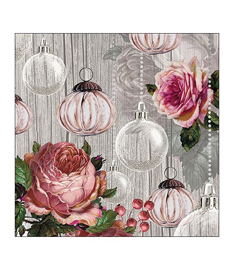 SERVIETTE GUIRLANDE JOYEUX NOEL