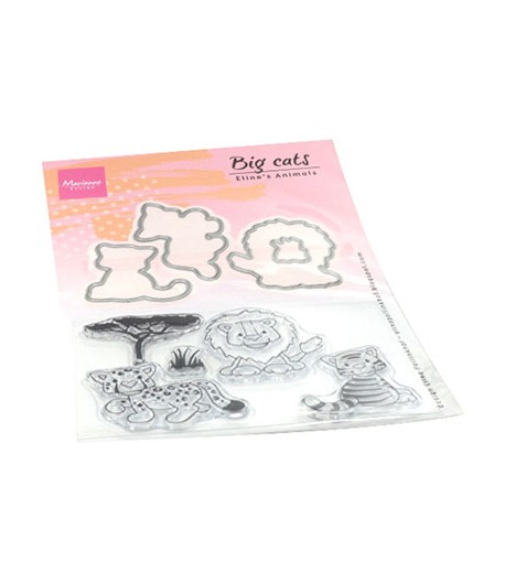 TAMPONS + DIES LION TIGRE - MARIANNE DESIGN