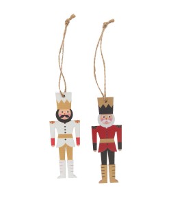 PENDENTIFS CASSE NOISETTE EN BOIS  X2