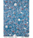 PAPIER DE RIZ FLYING BALLOONS  21 X 29.7CM CBRP144