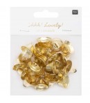 CLOCHETTES EN METAL OR X24