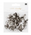 CLOCHETTES EN METAL ARGENT X24