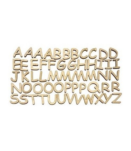 LETTRES BOIS 56 PCS