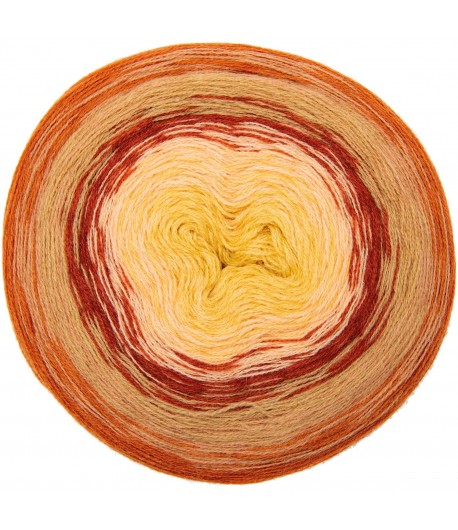 LAINE CREATIVE WOOL DÉGRADÉ SUPER6 ROUGE ORANGER (017)